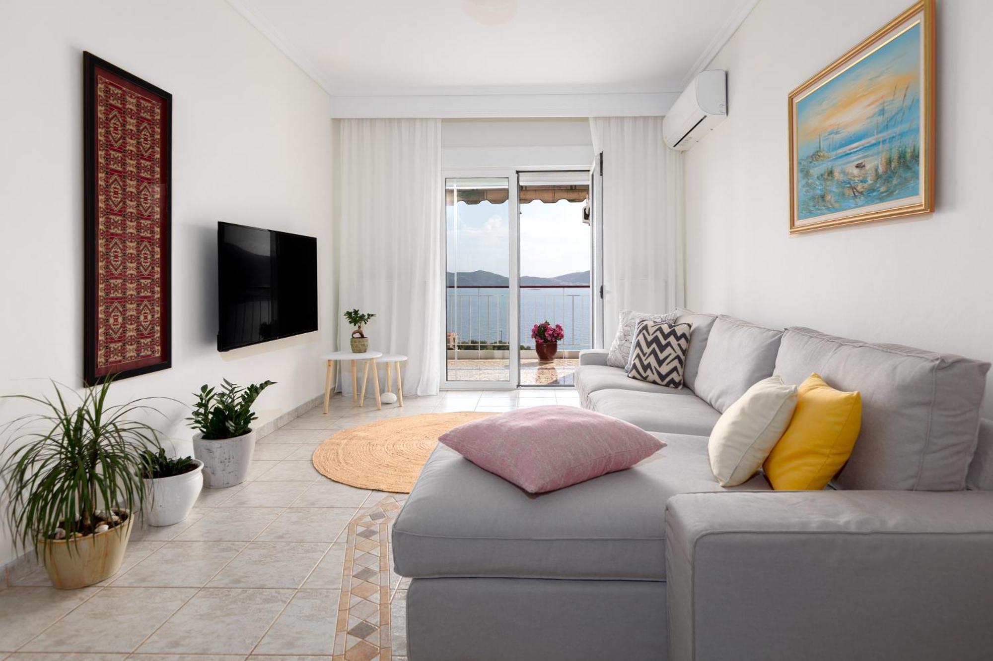 Mimoza'S Sea View Apartment PalaiónTsiflíkion Exterior foto
