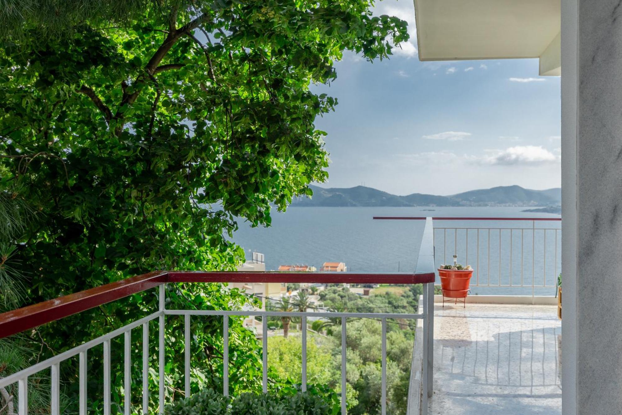 Mimoza'S Sea View Apartment PalaiónTsiflíkion Exterior foto